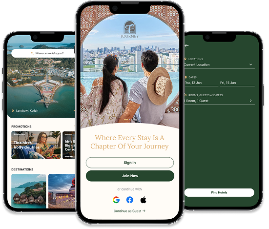 T Journey App Mockup